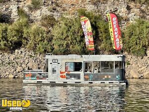 2005 9' x 35' Amphibious Food boat/ Floating Food Truck Trailer Aquatic Mobile Kitchen