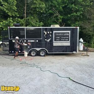 22' Diamond Cargo Barbecue Food Concession Trailer with Fire Suppression & Porch