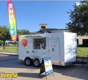 2022 - 7' x 14' Patriot Cargo Shaved Ice Concession Trailer with Clean Interior