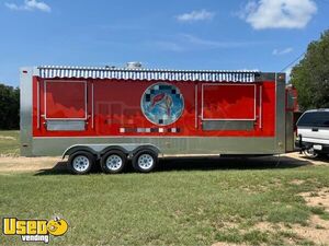 2021 8' x 25' Mobile Kitchen Unit / Used Food Concession Vending Trailer