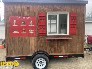 Custom Built - Compact 2021 Rustic Cottage Style Cute Basic Concession Trailer