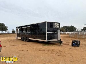 30' Kitchen Food Concession Trailer with 6' Porch and Bathroom