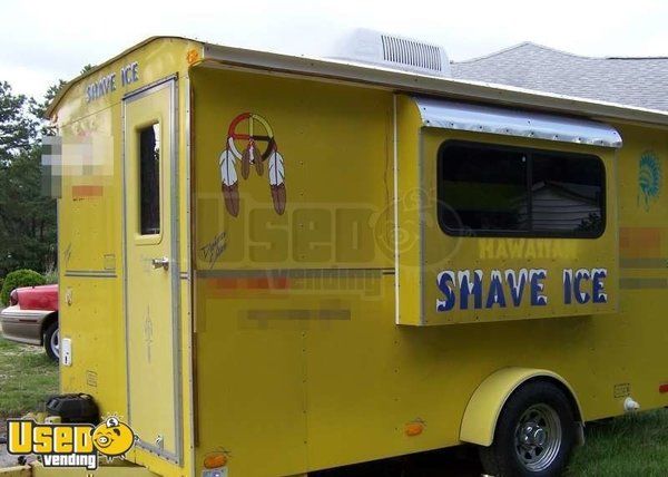 2002- 6 x 12 Sno-Pro Hawaiian Shaved Ice Trailer