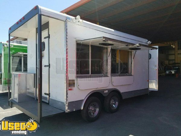 2017 - 8.5' x 16'  Food  Concession Trailer with Porch