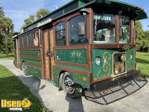 Gorgeous Classic Licensed 2001 Chance Coach 28' Trolley Food Truck with Unused 2020 Kitchen