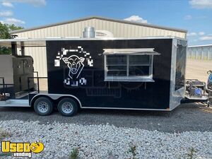 2022 - 8.5' x 22' Barbecue Food Trailer with Porch | Mobile Food Unit