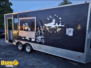 2020 8' x 16' Freedom Kitchen Food Concession Trailer with Porch & Pro-Fire Suppression