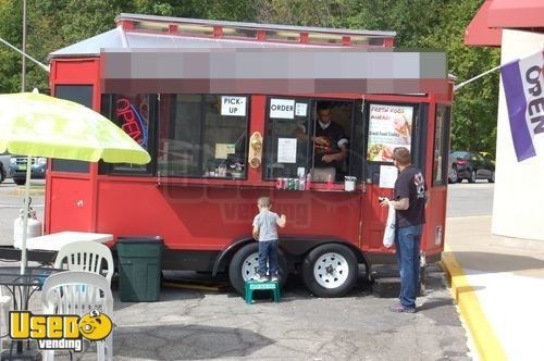 2011 - 8' x 16' Trolley Style Food Concession Trailer