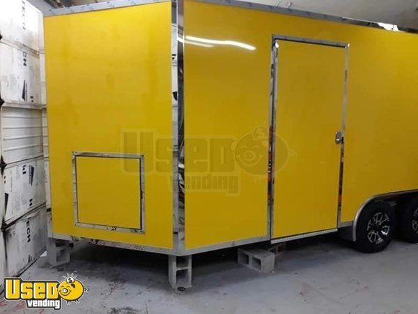 Beautiful Full Featured 8.5' x 16' V-Nose Food Concession Trailer