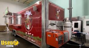2020 - 8.5' x 28' Concession Nation Kitchen Trailer with Pro Fire Suppression System