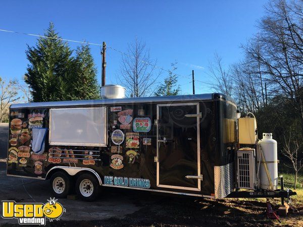 2016 - 8' x 20' Food Concession Trailer with Truck