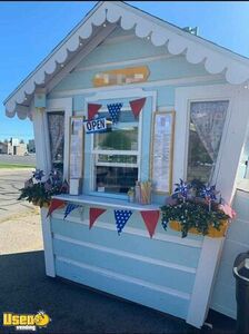 CUTE Turnkey Ready Snow Cone Shack / Used Shaved Ice Concession Stand