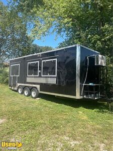 Brand New 2023 - 8' x 24' Kitchen Food Concession Trailer with Porch
