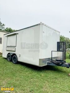 2022 8.5' x 16' Kitchen Food Concession Trailer with Pro Fire System