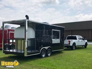 2018 8.5' x 20' Pizza Trailer with Brick Oven | Concession Trailer