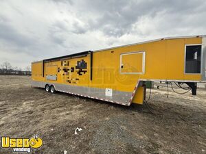 2018 8.5' x 43' Freedom Kitchen Food Trailer with Bathroom | Concession Trailer