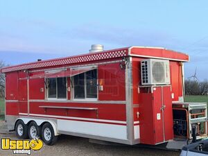 2022 8' x 22' Barbecue Food Concession Trailer with Fire Suppression System