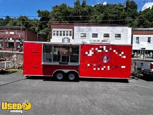 2018 8.5' x 24' Kitchen Food Concession Trailer with Pro Fire System