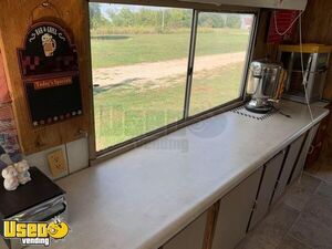 2007 Food Concession Trailer with an Extra Trailer and a Towable Smoker on a Trailer