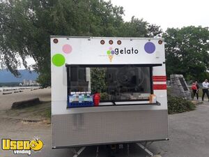 Ready to Work- 8' x 10' Ice Cream and Shaved Ice Trailer w/ Cart