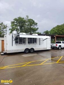 2022 8.5' x 28' Kitchen Food Trailer with Bathroom