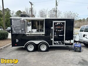 Nicely Equipped 2021 - 7' x 14' Crepe-Making Food Concession Trailer with Pro-Fire System