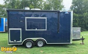 2022 - 8.5' x 16' Freedom Food Concession Trailer | Mobile Food Unit