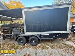 16' Double Axle Mobile Food Concession Trailer with Porch