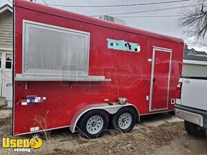 2018 7' x 17' Kitchen Food Concession Trailer with Pro-Fire System