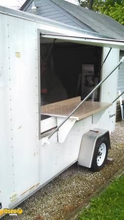 7' x 14' Shaved Ice Concession Trailer