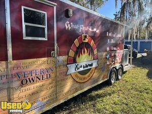 2020 - 8.5' x 24' Wood-Fired Brick Oven Pizza Trailer | Quality Concession Trailer