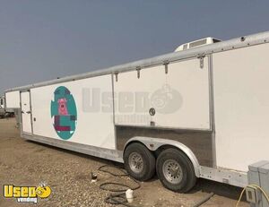 Licensed All-Aluminum Massive 42' Gooseneck Barbecue Food Vending Trailer