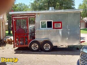 2022 7' x 16' Barbecue Food Trailer | Concession Food Trailer