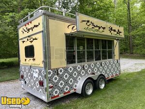 Well Equipped 7' x 16' Kitchen Food Concession Trailer Mobile Vending Unit