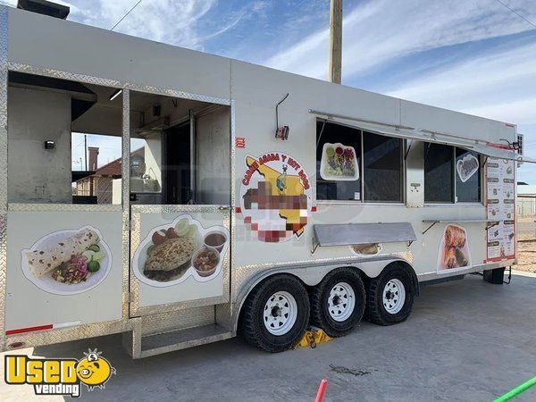 Very Spacious 2018 - 8' x 24' Mobile Kitchen Food Concession Trailer with Porch