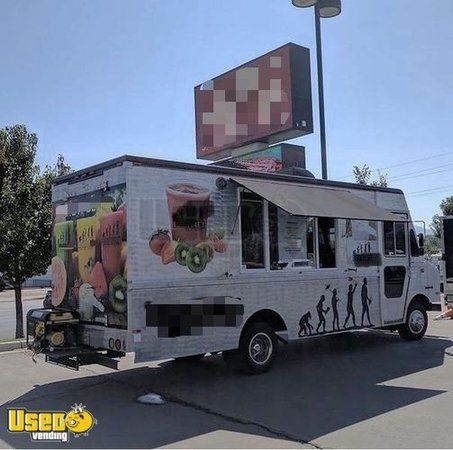 Health Dept. Approved Chevrolet Diesel Step Van Used Smoothie Truck