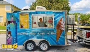 License Ready 2019 - 7' x 12'  Soft Serve Ice Cream / Milkshake / Slushy  Concession Trailer