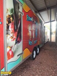 2021 - 8' x 20' Rolled Ice Cream Concession Trailer with Clean Interior