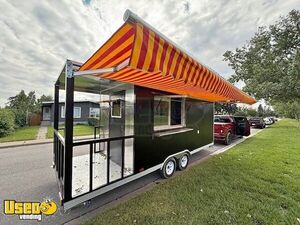 New 2025 Custom Concession Trailer with Rear Porch Patio and Canopy