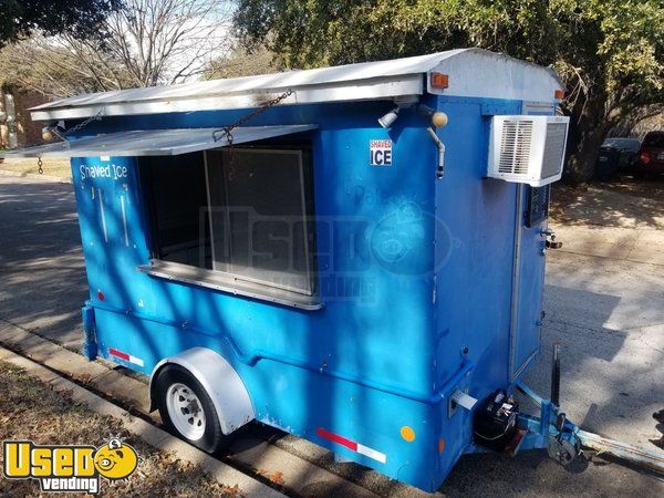 Turnkey  6' x 10' Erskine and Sons Shaved Ice Concession Trailer / Snowball Stand