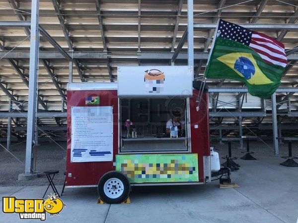 Ready for Service 2019 12' Used Street Food Concession Trailer