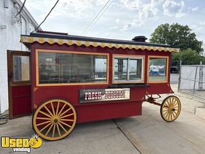 Charming - 2000 6.5' x 14' Popcorn Wagon Trailer Vintage Style Popcorn Trailer