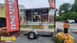 Compact Food Concession Trailer / Used Mobile Street Food Unit with Pro-Fire
