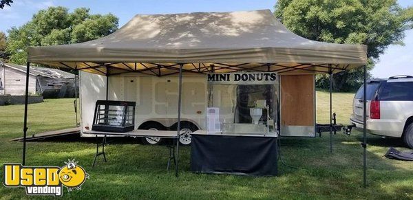 Turnkey Fully Equipped 2003 United Express Mini-Donut Stand Business with Trailer