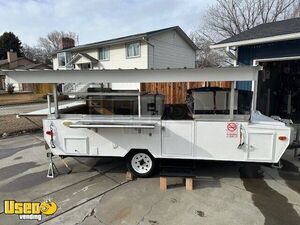 7' x 14' Converted Pop-up Tent Concession Trailer with NSF Equipment