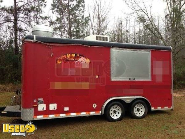2007- 16' x 8' Concession Trailer Fully Equipped