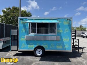 Like New - 2025 7' x 12' Kitchen Food Trailer with Fire Suppression System