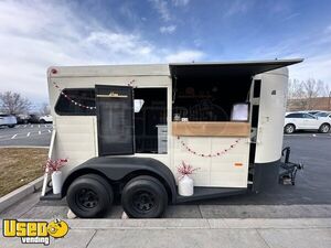 Charming - 8' x 16' Horse Trailer Concession Conversion Beverage and Coffee Trailer