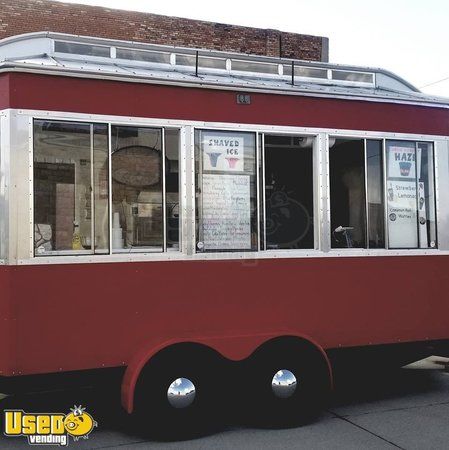 2017 - 8' x 16 Shaved Ice / Lemonade Trolley Style Trailer