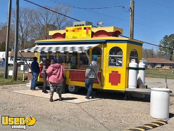 Gorgeous Trolley Food Concession Trailer w/ Loaded Kitchen